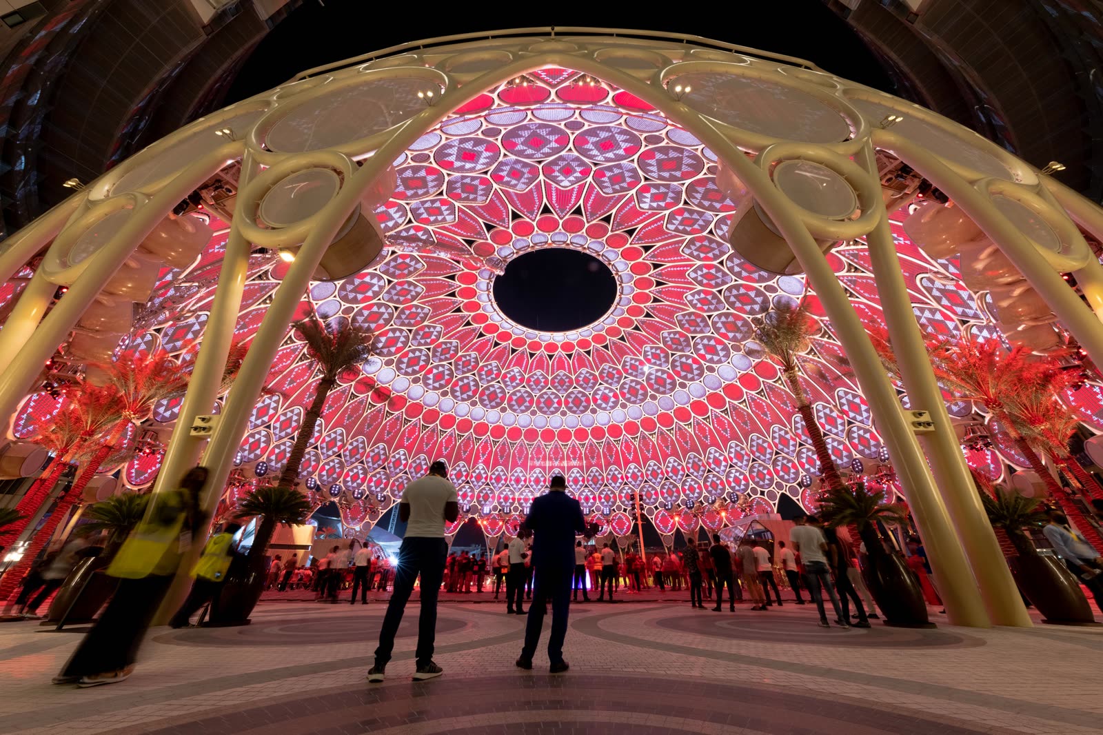 Visitors at Al Wasl dome, Expo 2020 Dubai