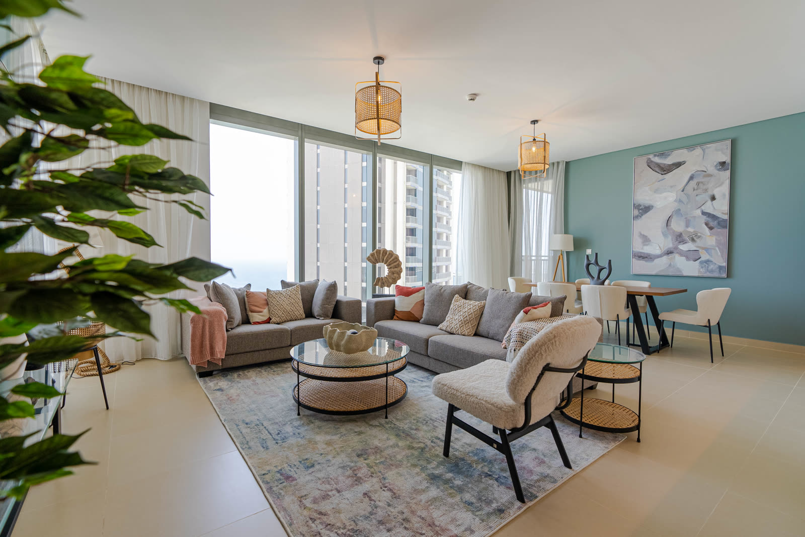 Dubai property interior, HDR photography